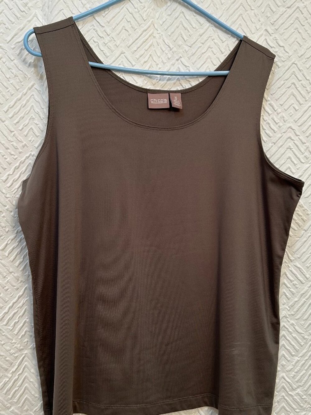 Chico's Cami Tank Top Shell in Army Green Size 3 (XXL)